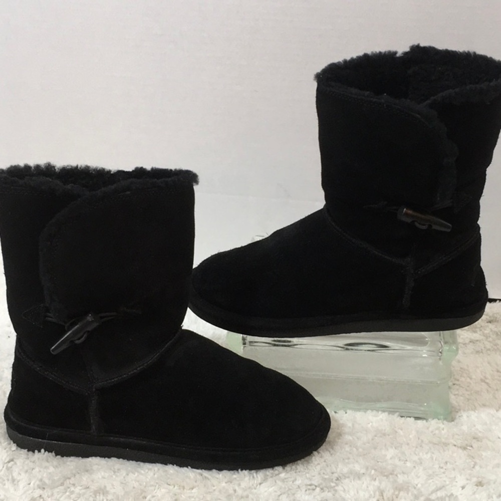 Bjorndal black suede boots 7